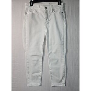 Talbots Flawless High Waist Jegging Crop White‎ Stretch Denim Womens Jeans Sz 2P